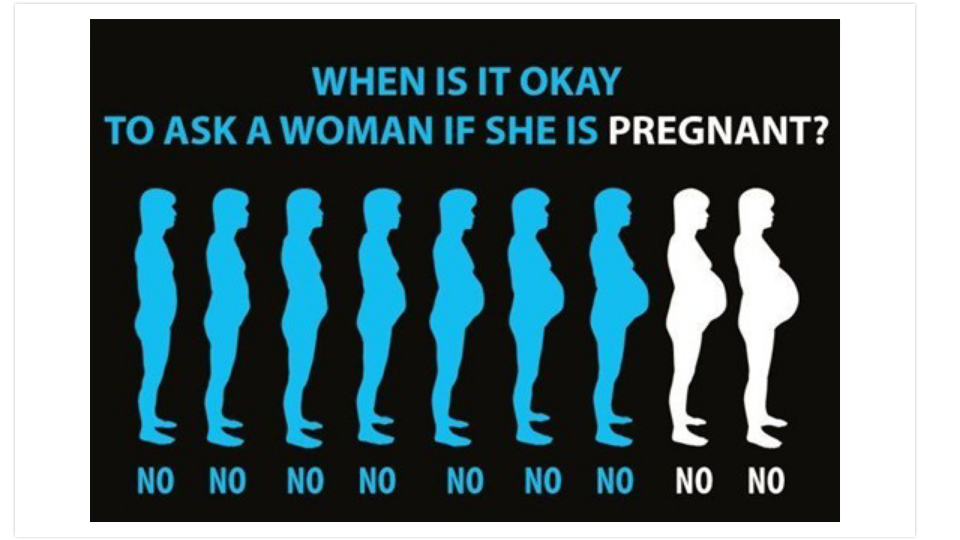 Things you shouldn’t say to a pregnant person